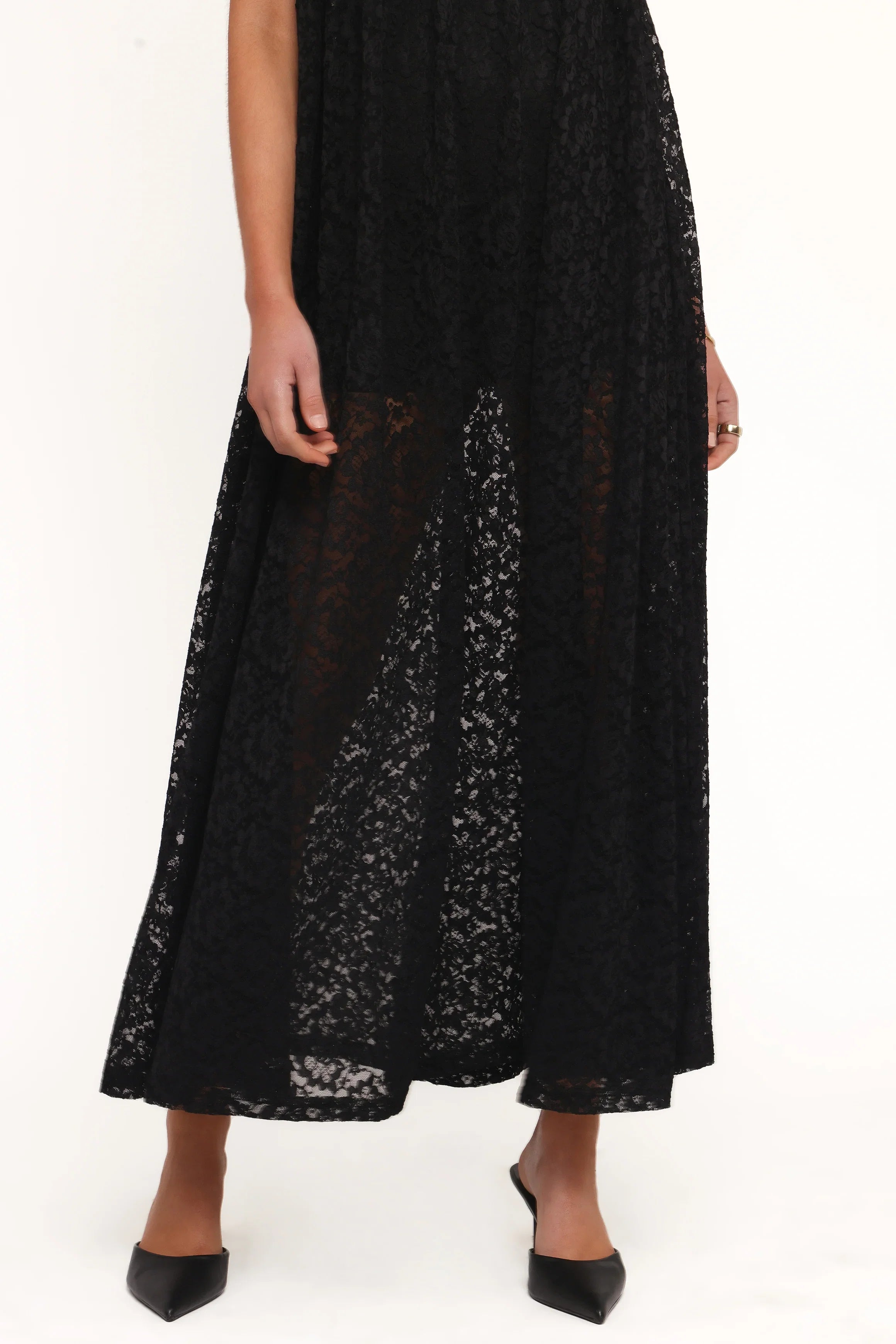 Davina Maxi Dress Black Lace