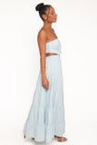 Cadence Strapless Maxi Dress Blue