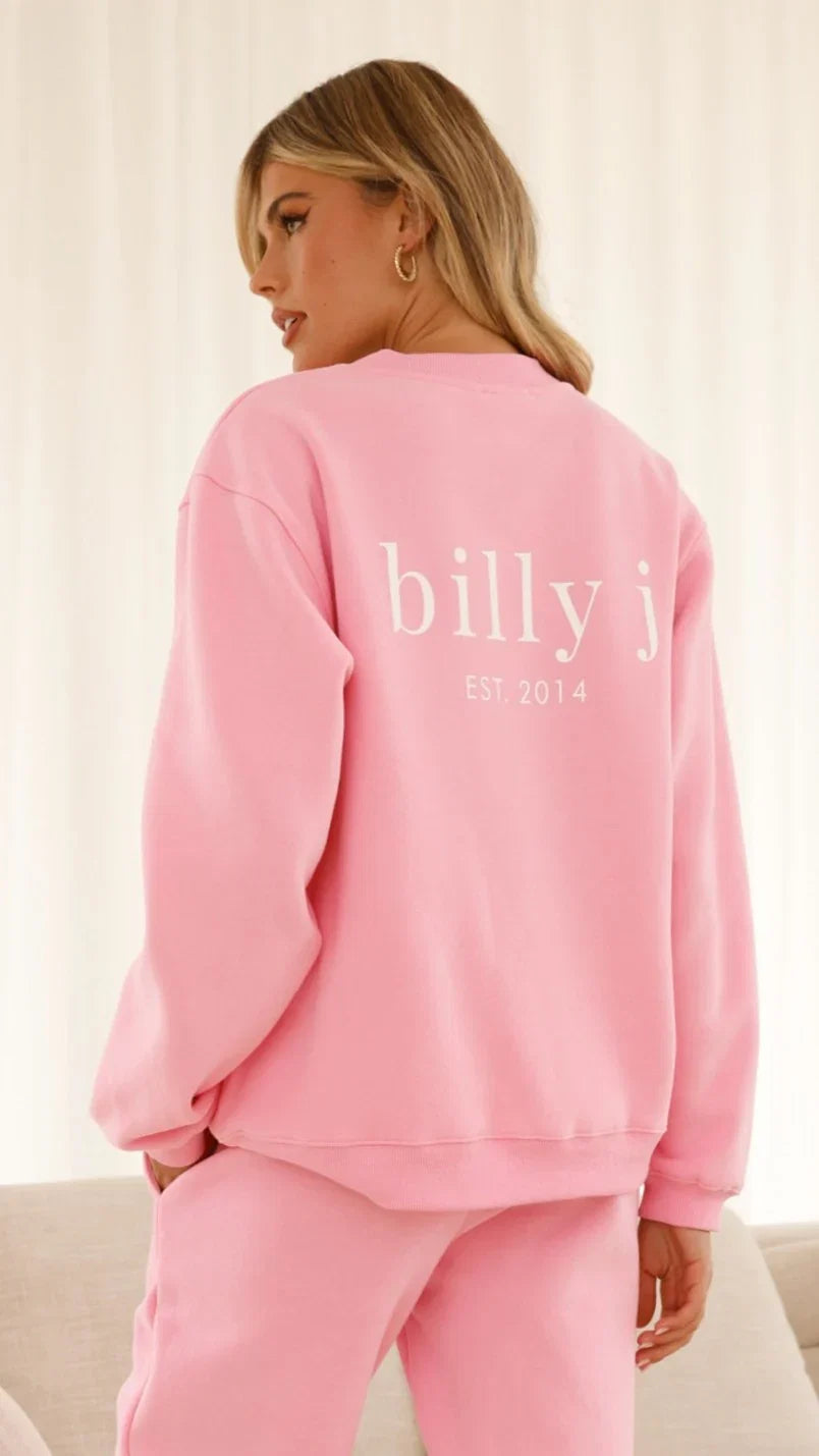 Billy J Crewneck Jumper Pink