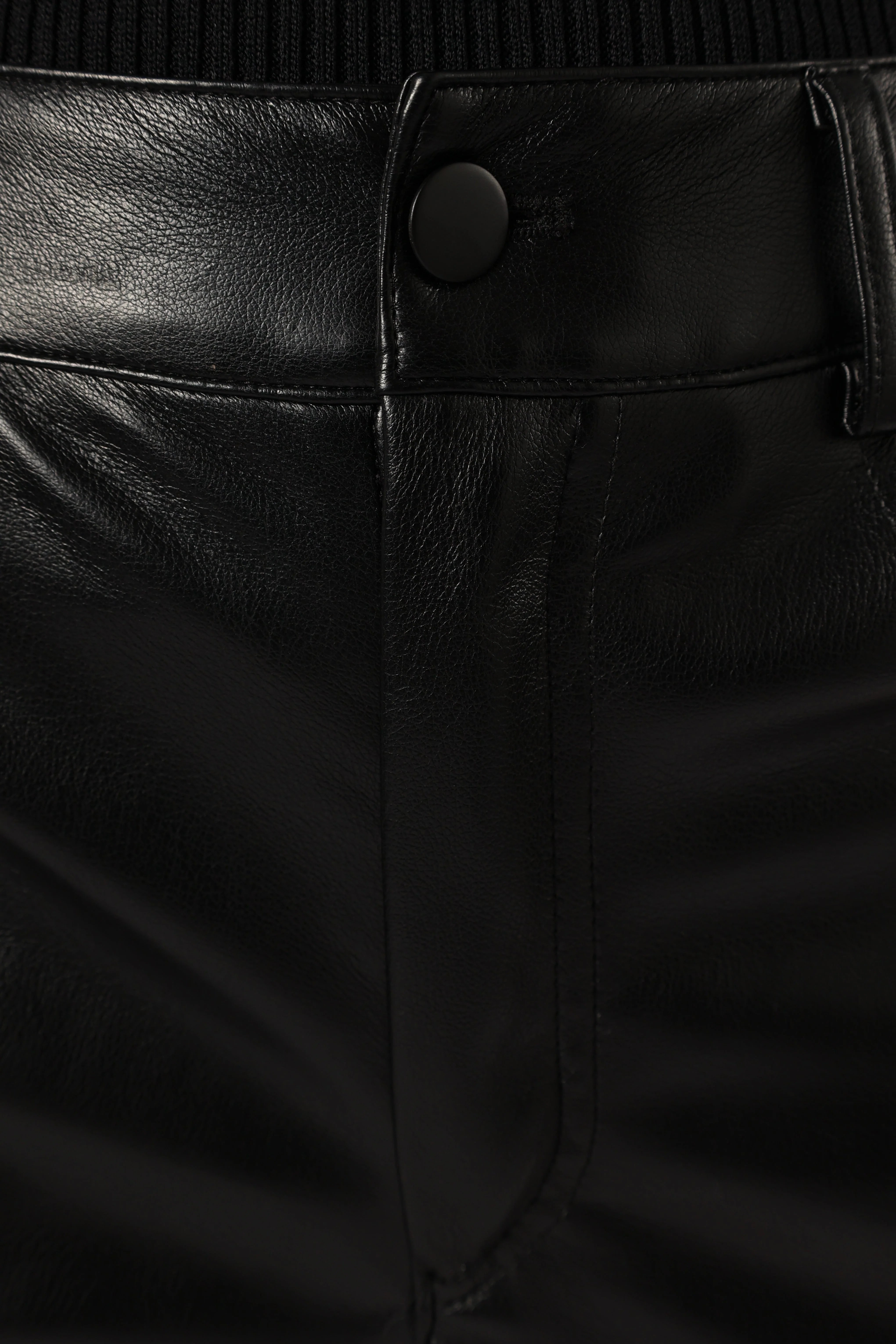 Maverick Vegan Leather Pants Black