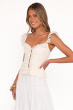 Eulalie Corset Top Cream
