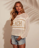 Beach Girl Woven Cover Up Sweater