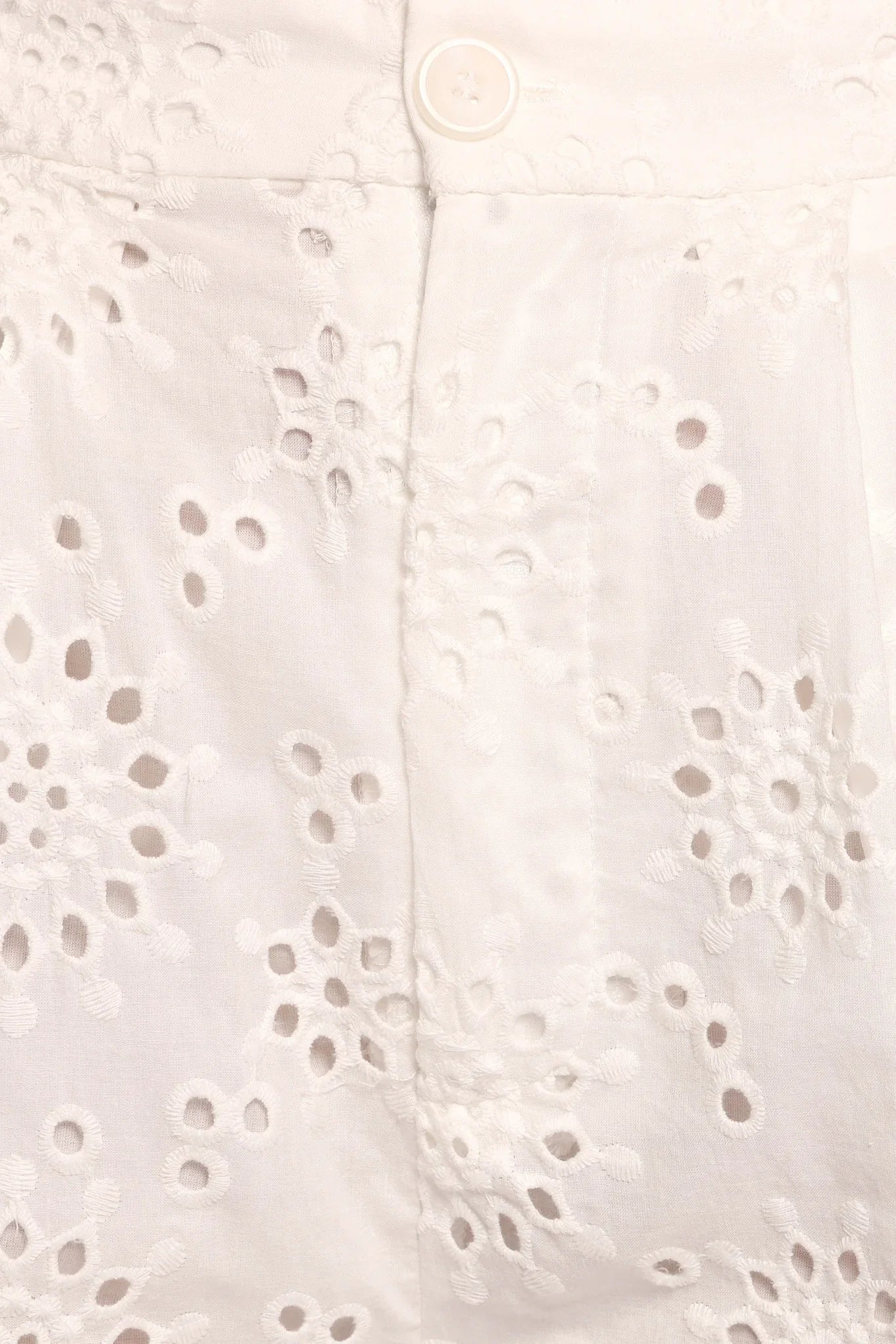 Nimi Eyelet Short Set White