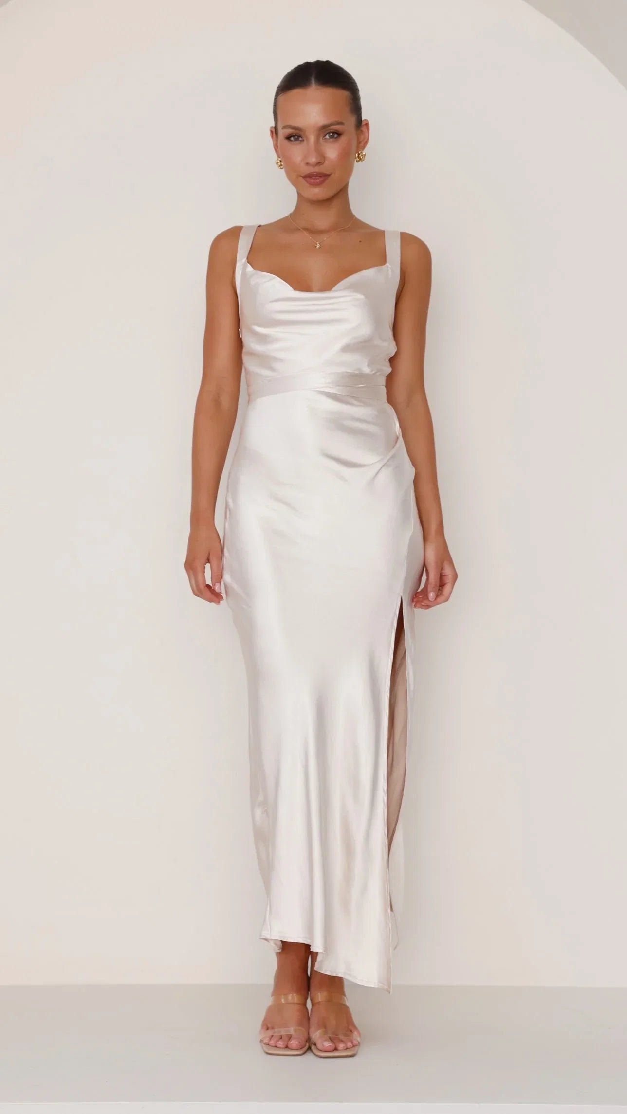 Zendaya Maxi Dress Champagne