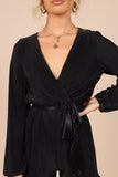 Minelli Pleated Romper Black