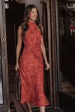Isabeau Midi Dress Red Roses