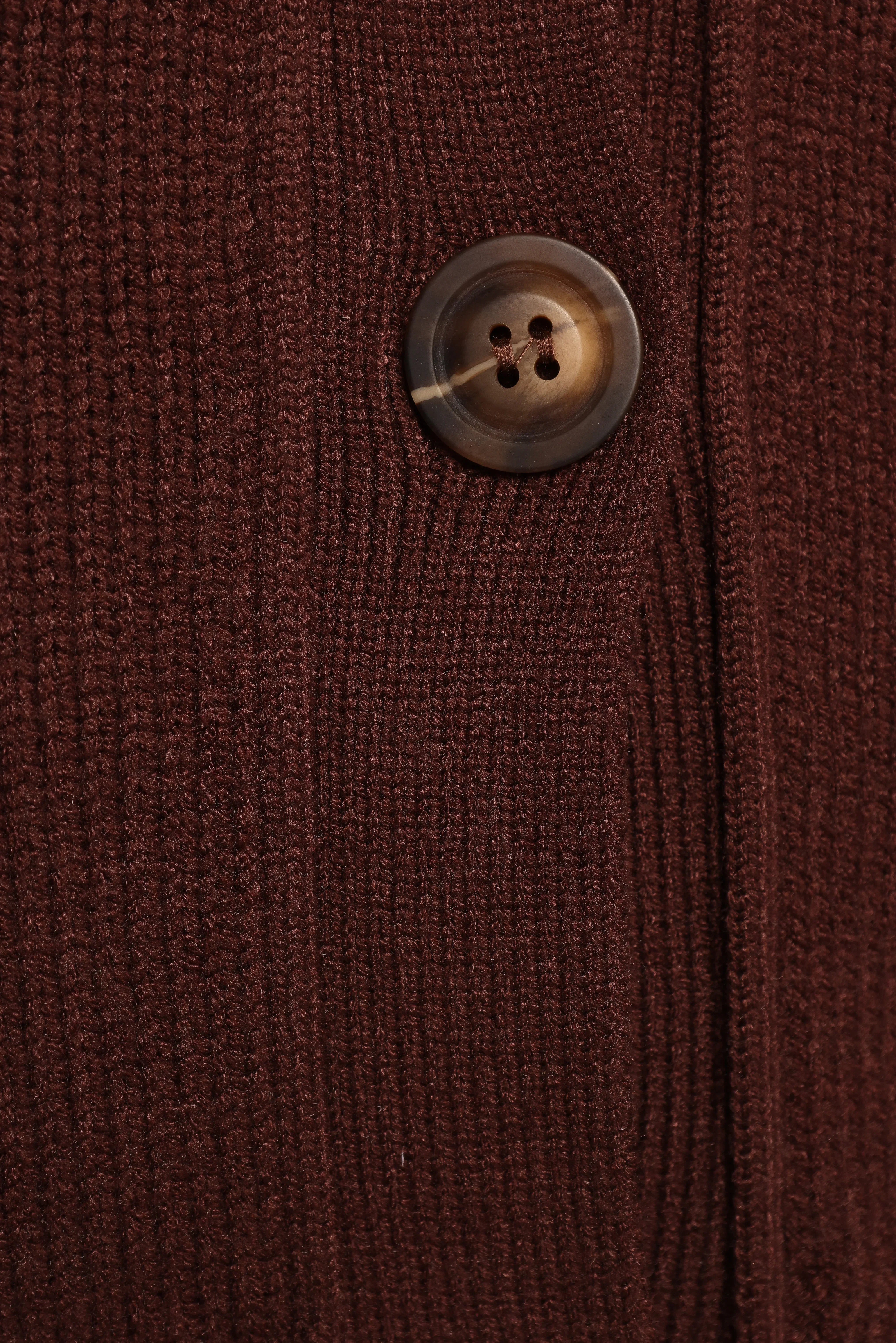 Eden Button Front Cardigan Brown