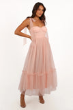 Floret Midi Dress Petal Pink