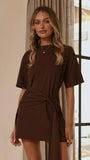 Jade Mini Dress Chocolate
