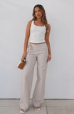 Wont Look Back Pants Beige