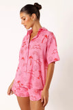 Tally Short Set Pink Red