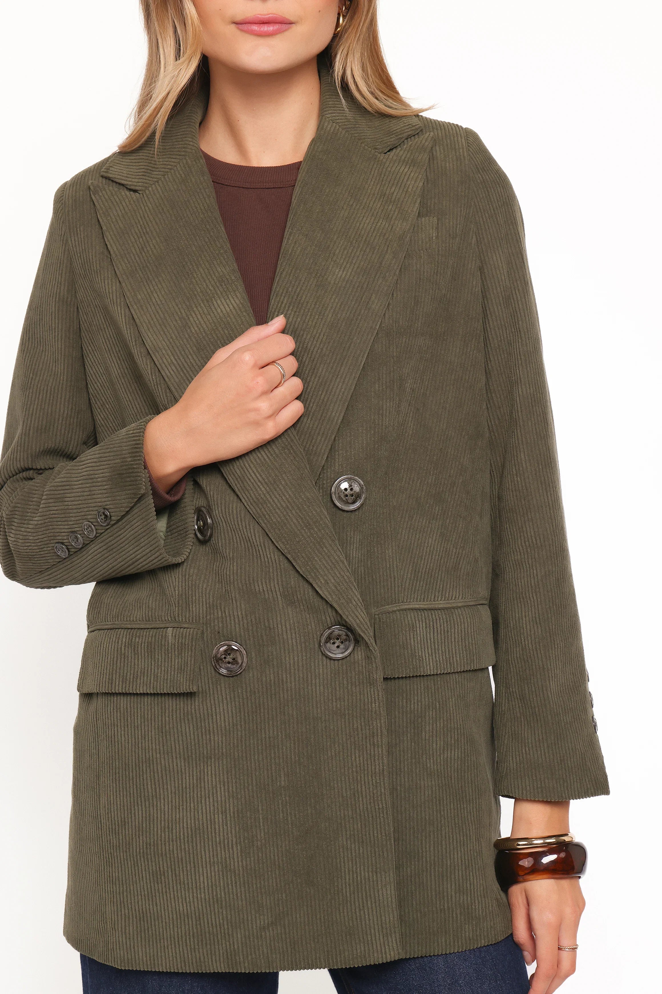 Madi Corduroy Blazer Olive