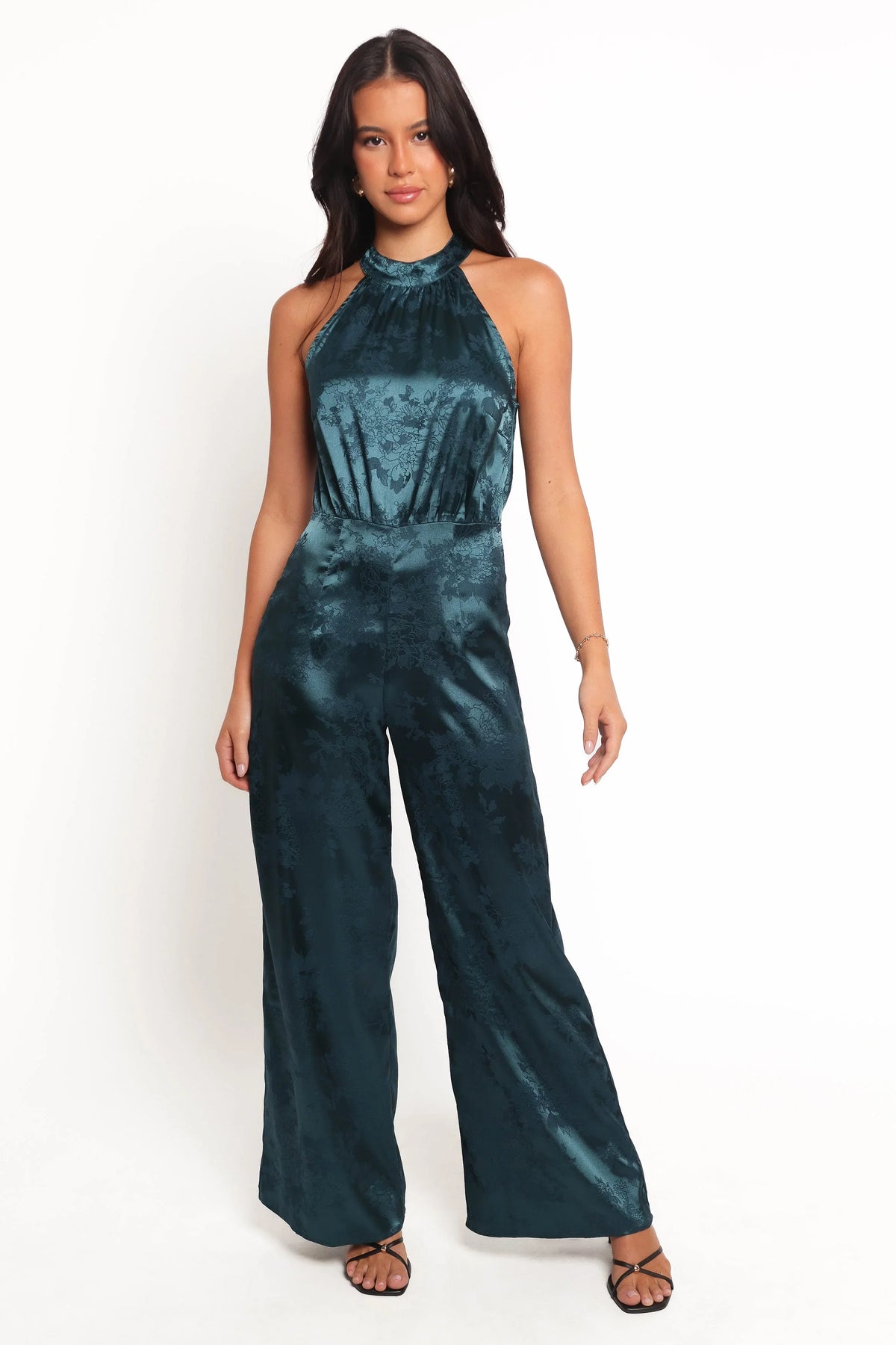 Shellbie High Neck Jumpsuit Teal