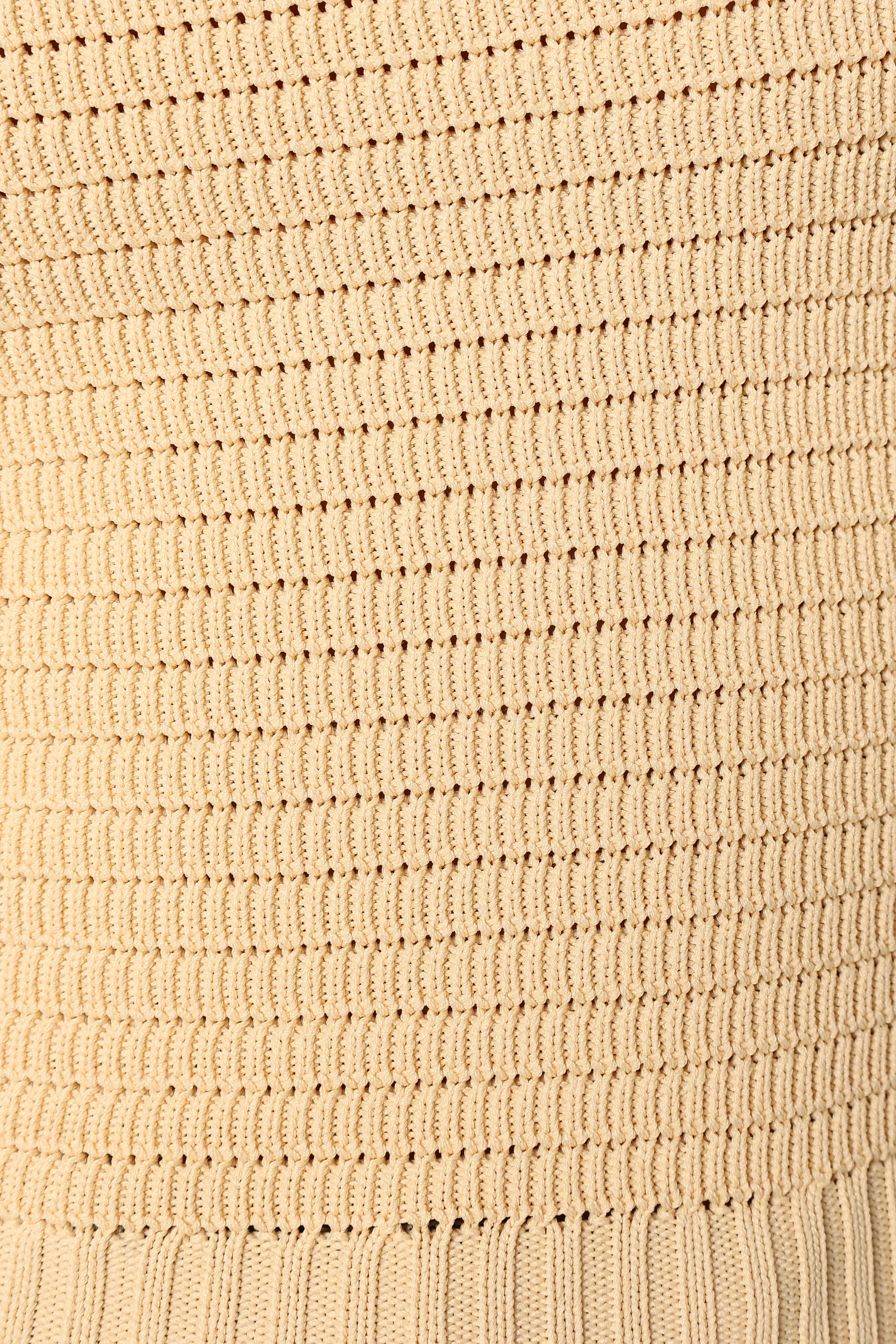Zia Strapless Knit Top Lemon
