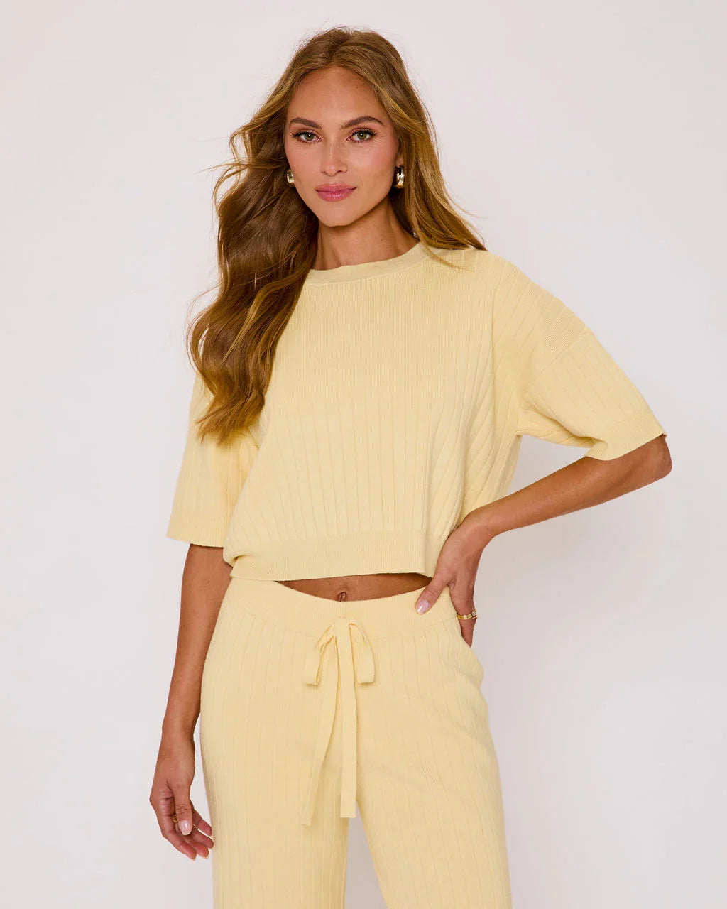 Luisah Ribbed Knit Top