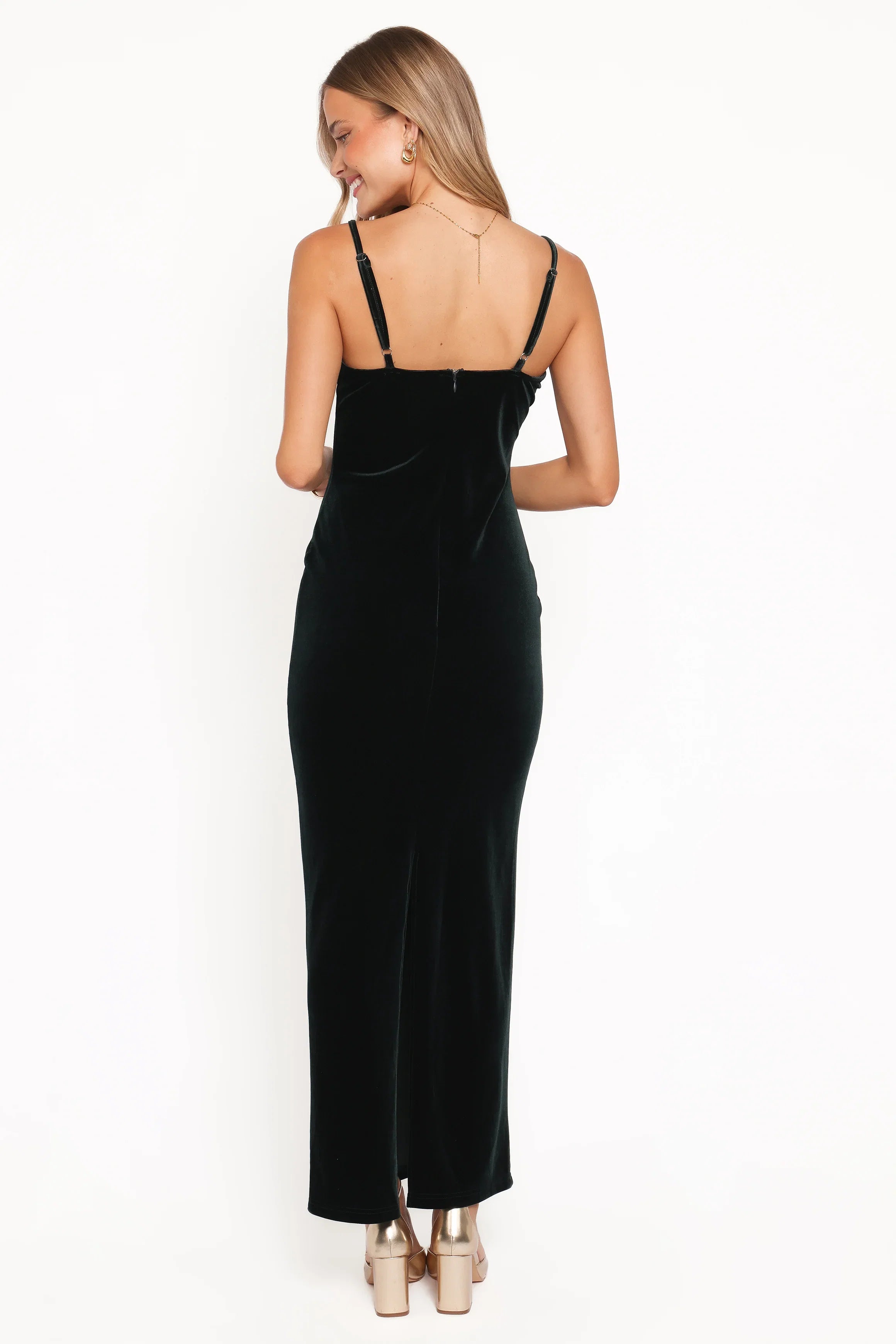 Everlee Maxi Dress Emerald Velvet