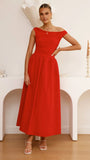 Immy Midi Dress Red