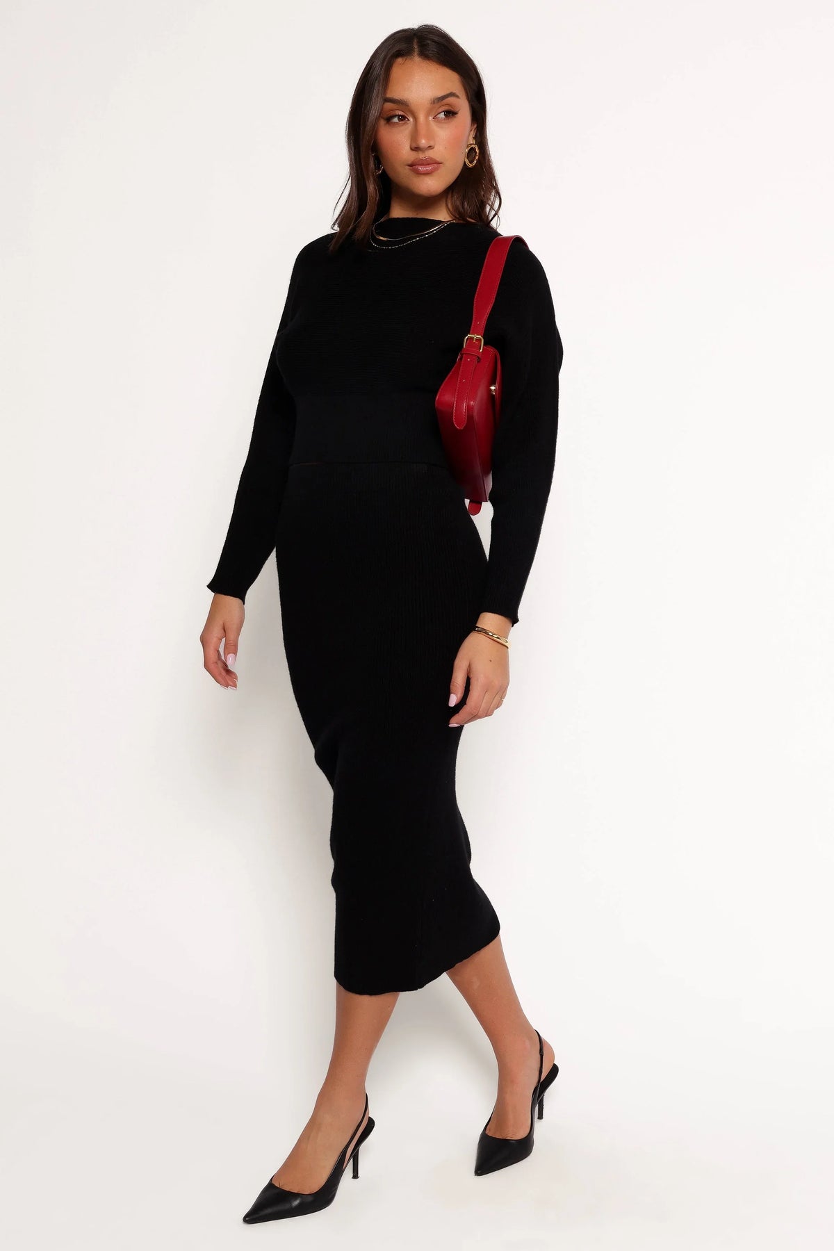 Serena Knitted Set Black