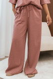 Wilda Knit Pant Pink Red Stripe