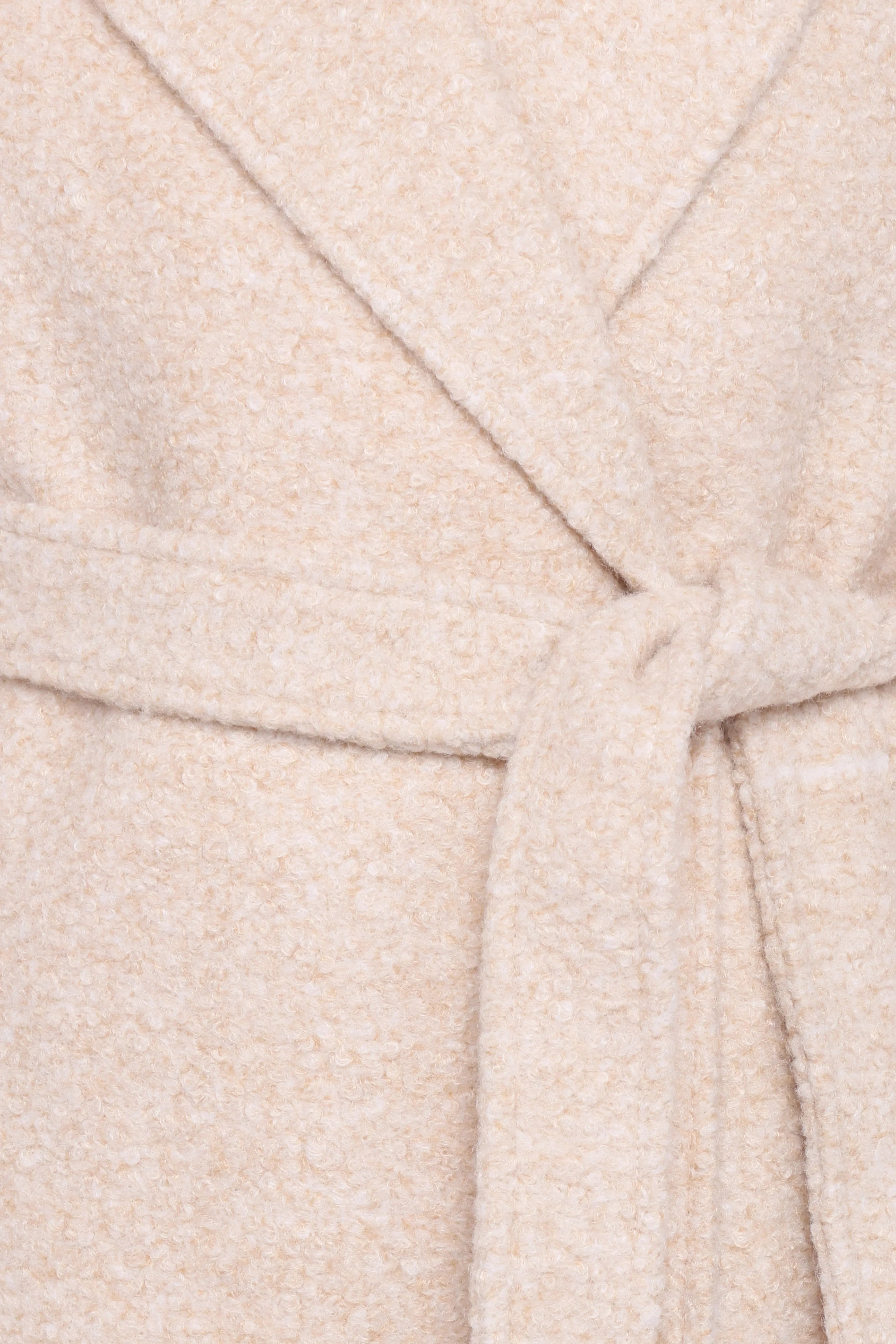 Goodie Shearling Coat Cream