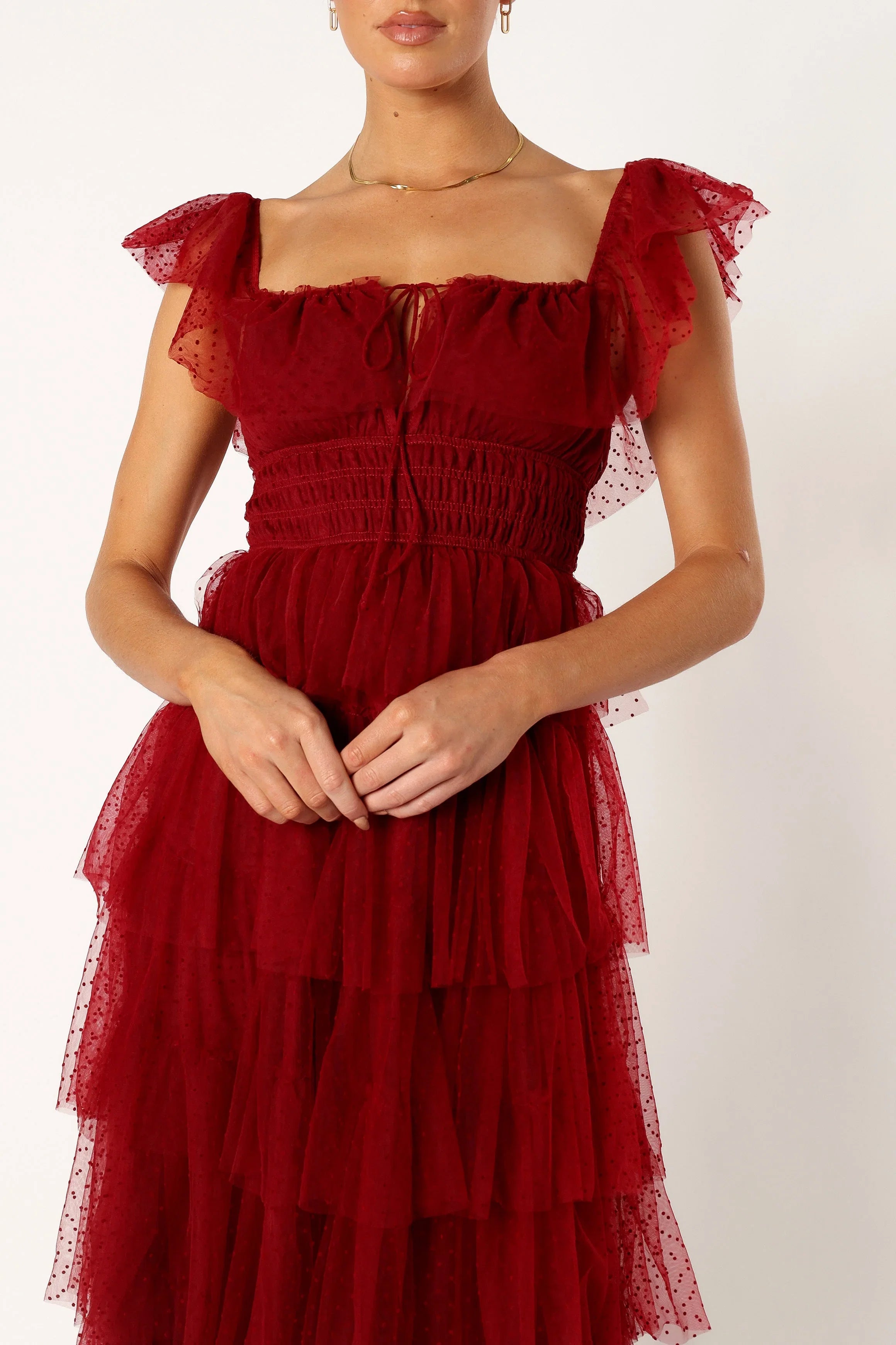 Belle Maxi Dress Burgundy