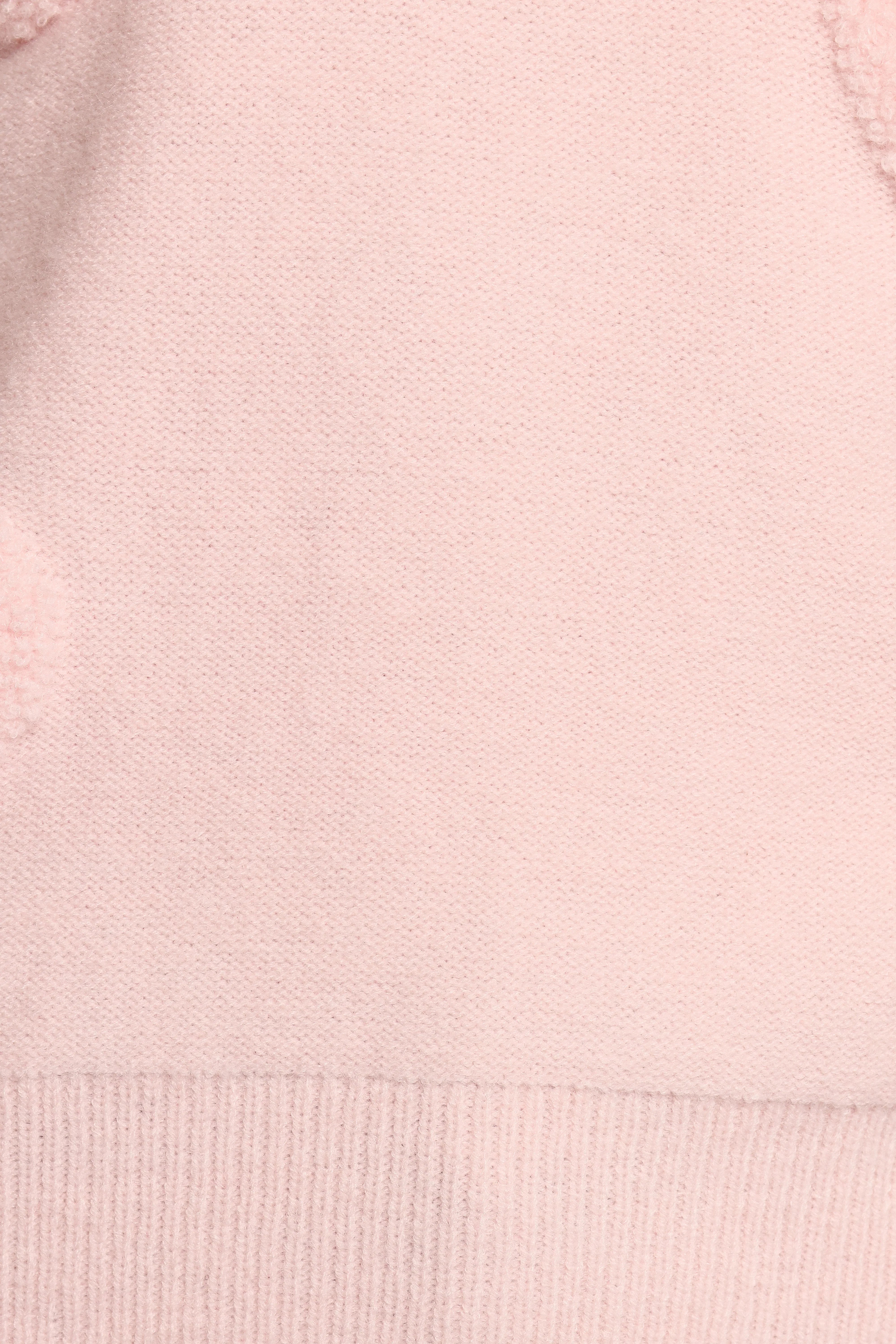 Orlenda Heart Knit Sweater Pale Pink