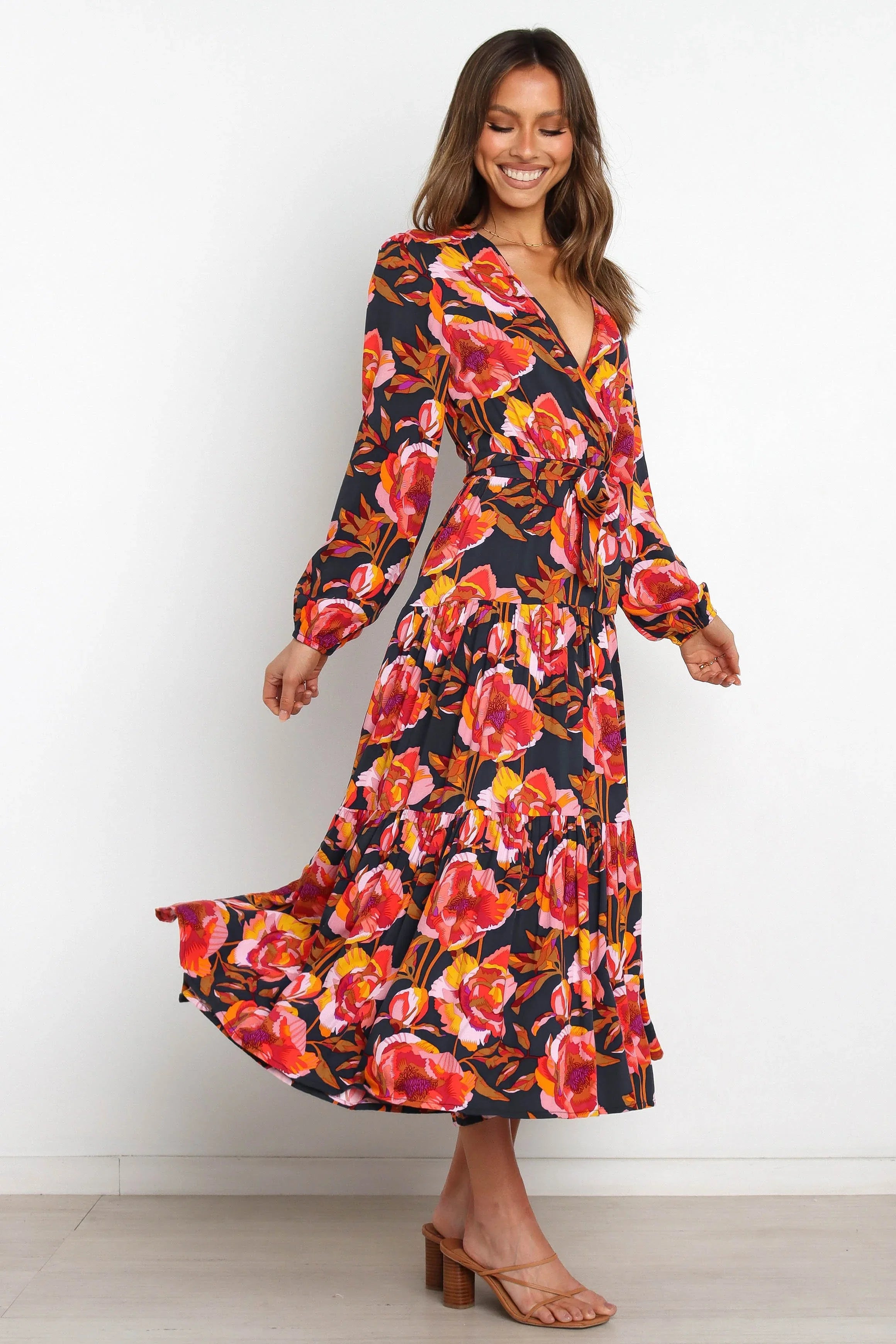 Balsa Dress Navy Floral