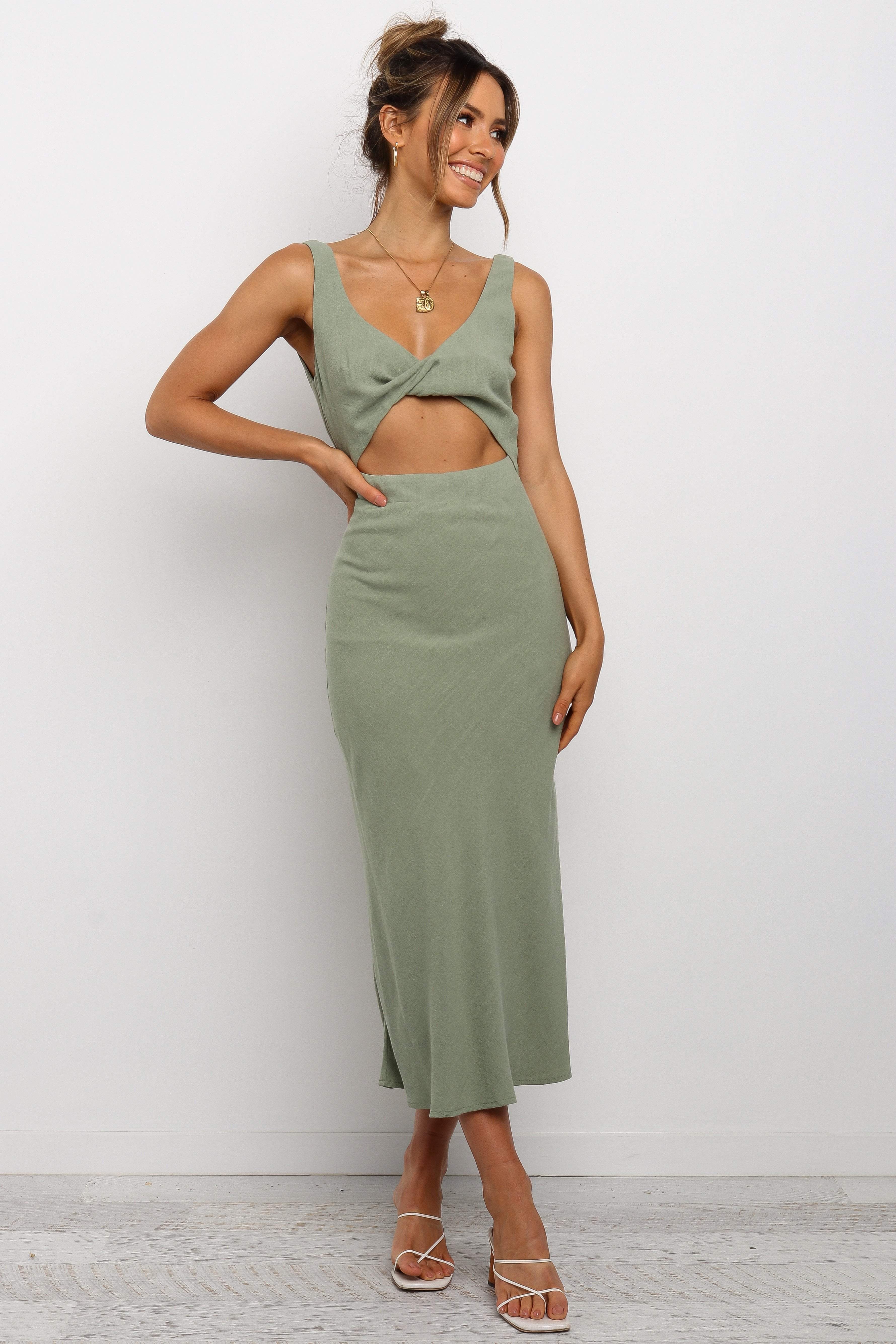 Apollo Dress Olive