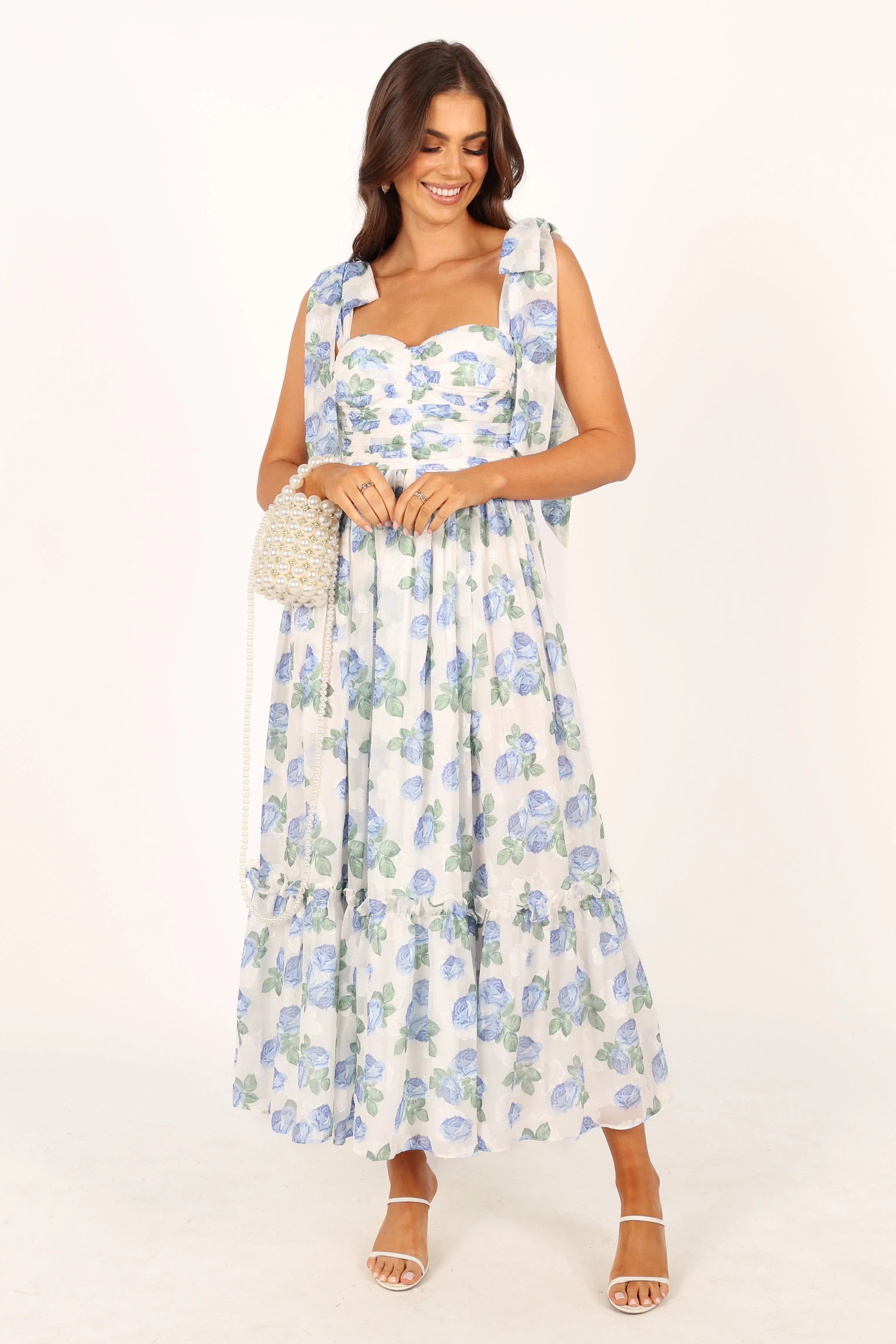 Floret Midi Dress Blue