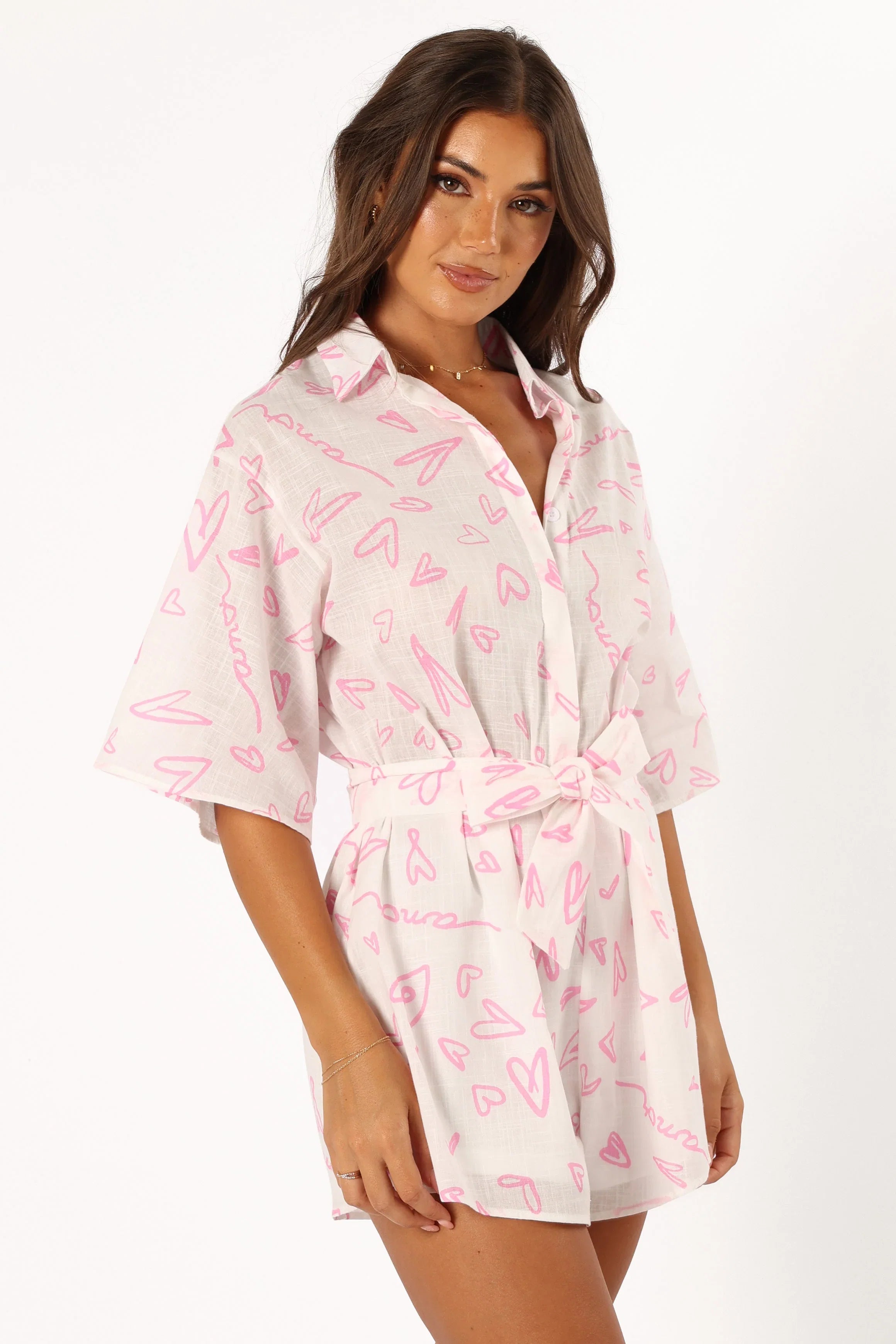 Kellie Romper Amore Print