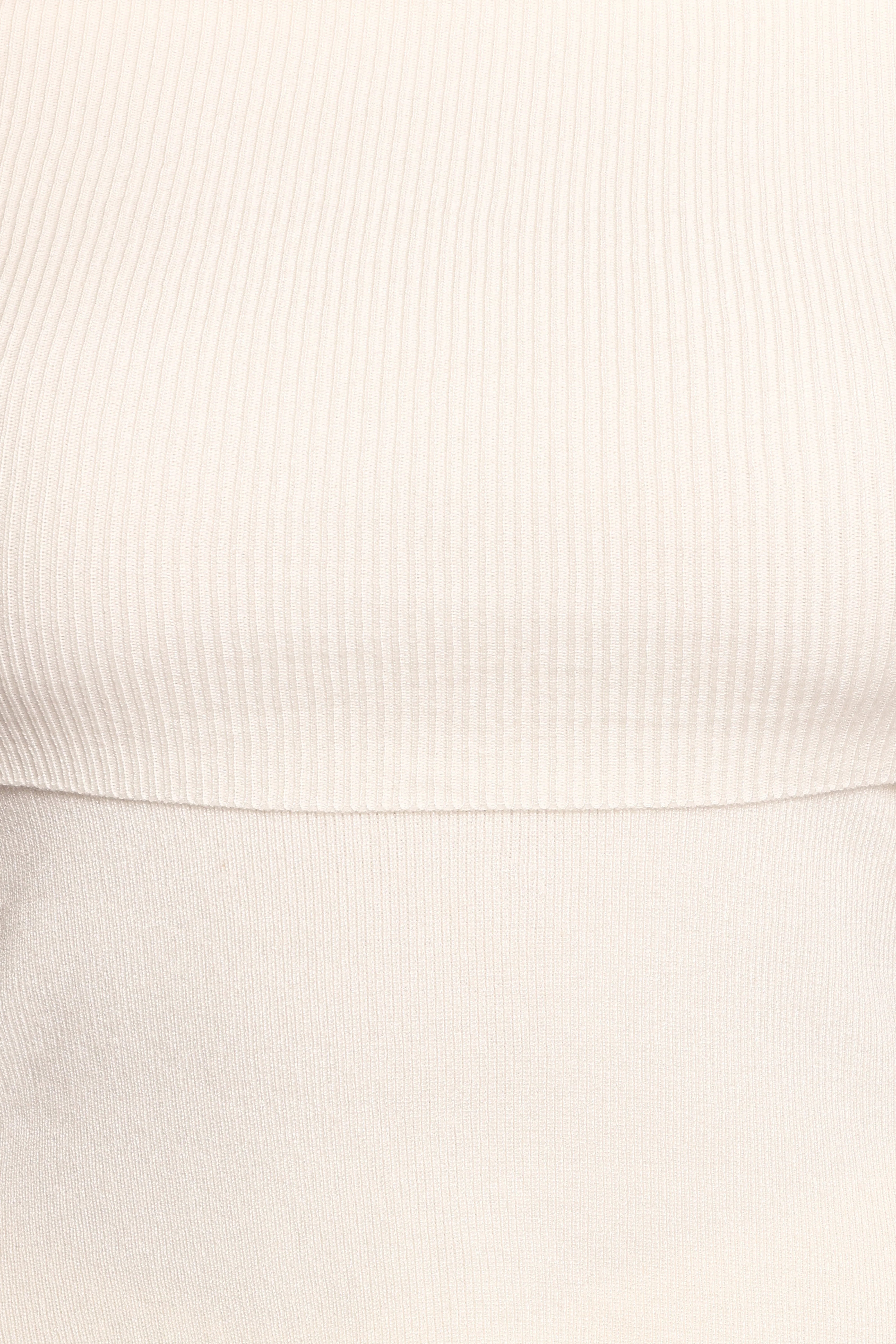 Mavis Off Shoulder Knit Top Cream
