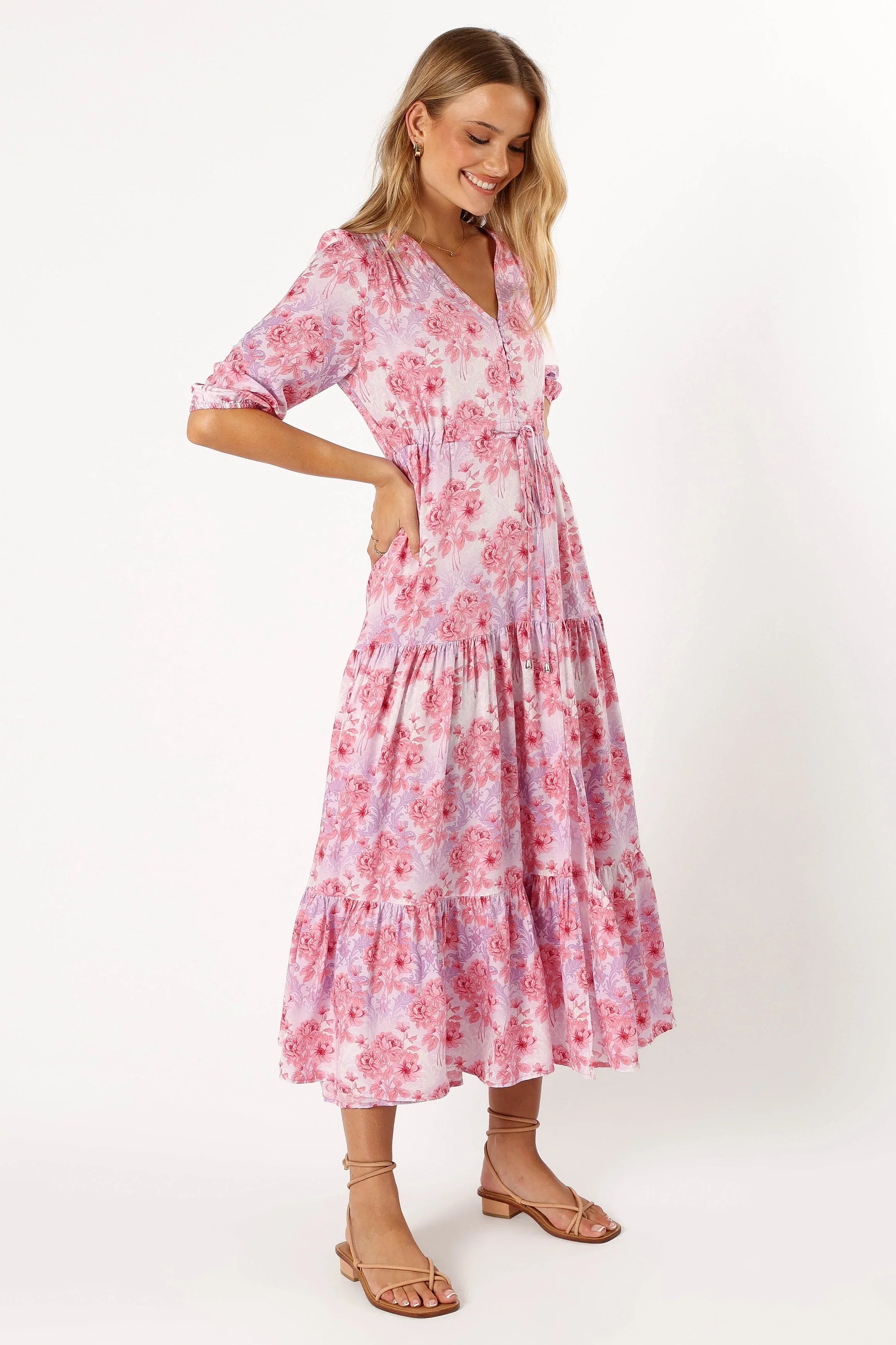 Kelda Dress Pink Purple