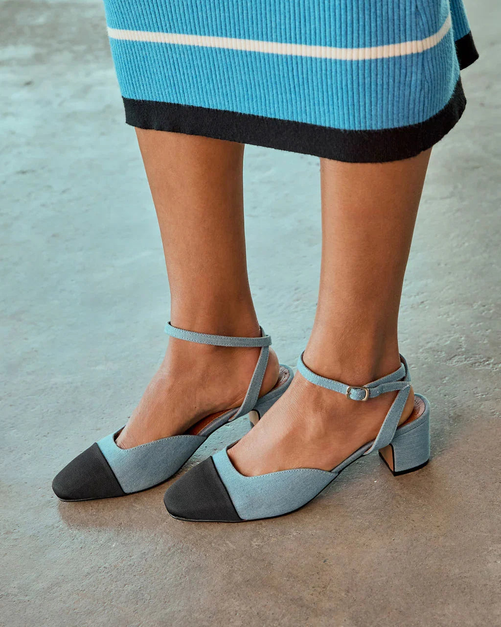 Vaila Slingback Kitten Heels