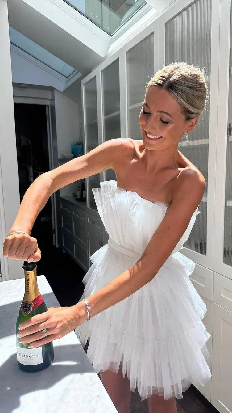Carrie Mini Dress White