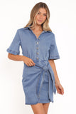 Leyton Mini Dress Denim Chambray