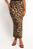 Kaia Midi Skirt Leopard