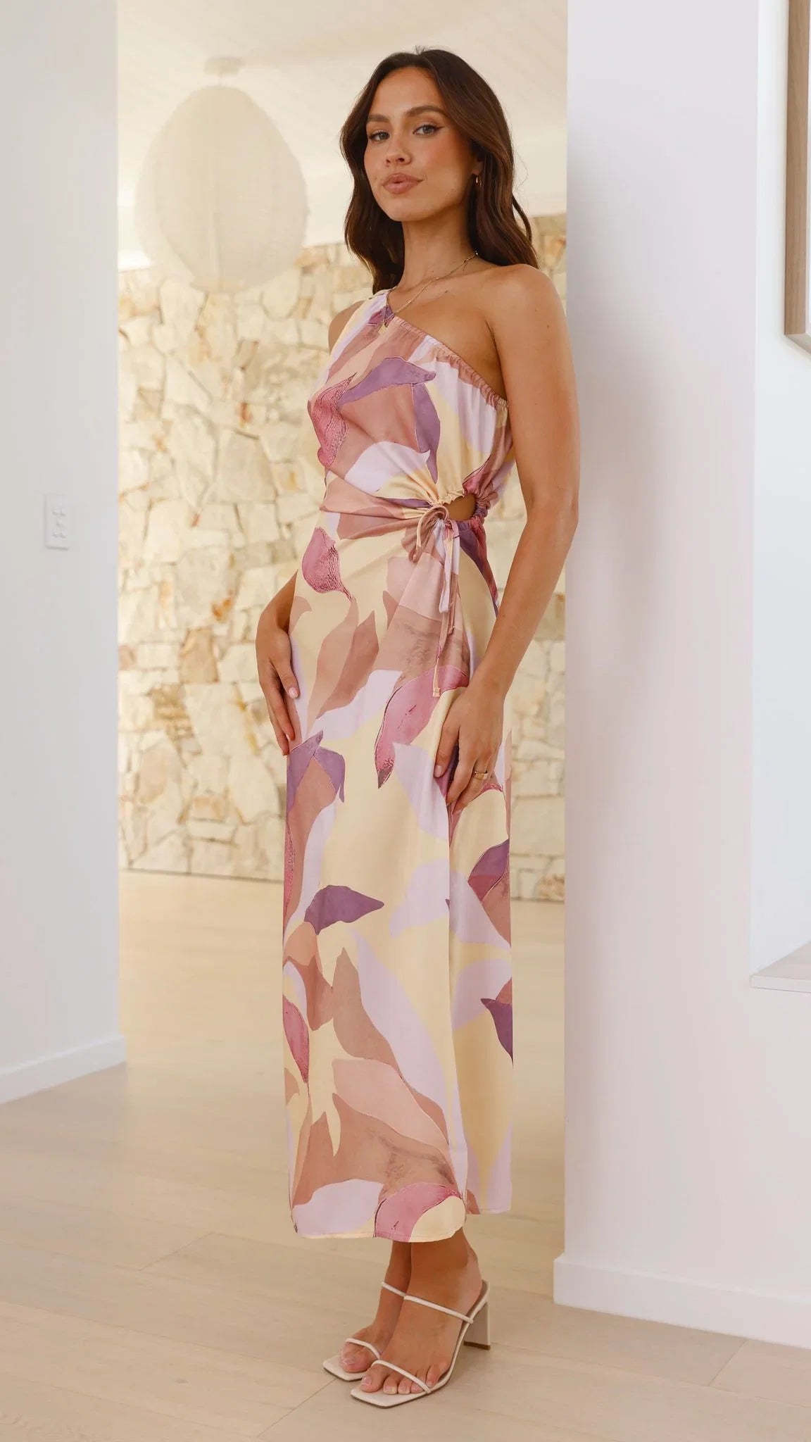 Lana Maxi Dress Pink Purple Floral