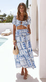 Vida Maxi Skirt Coastal Escape