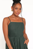 Savannah Maxi Dress Forest Green