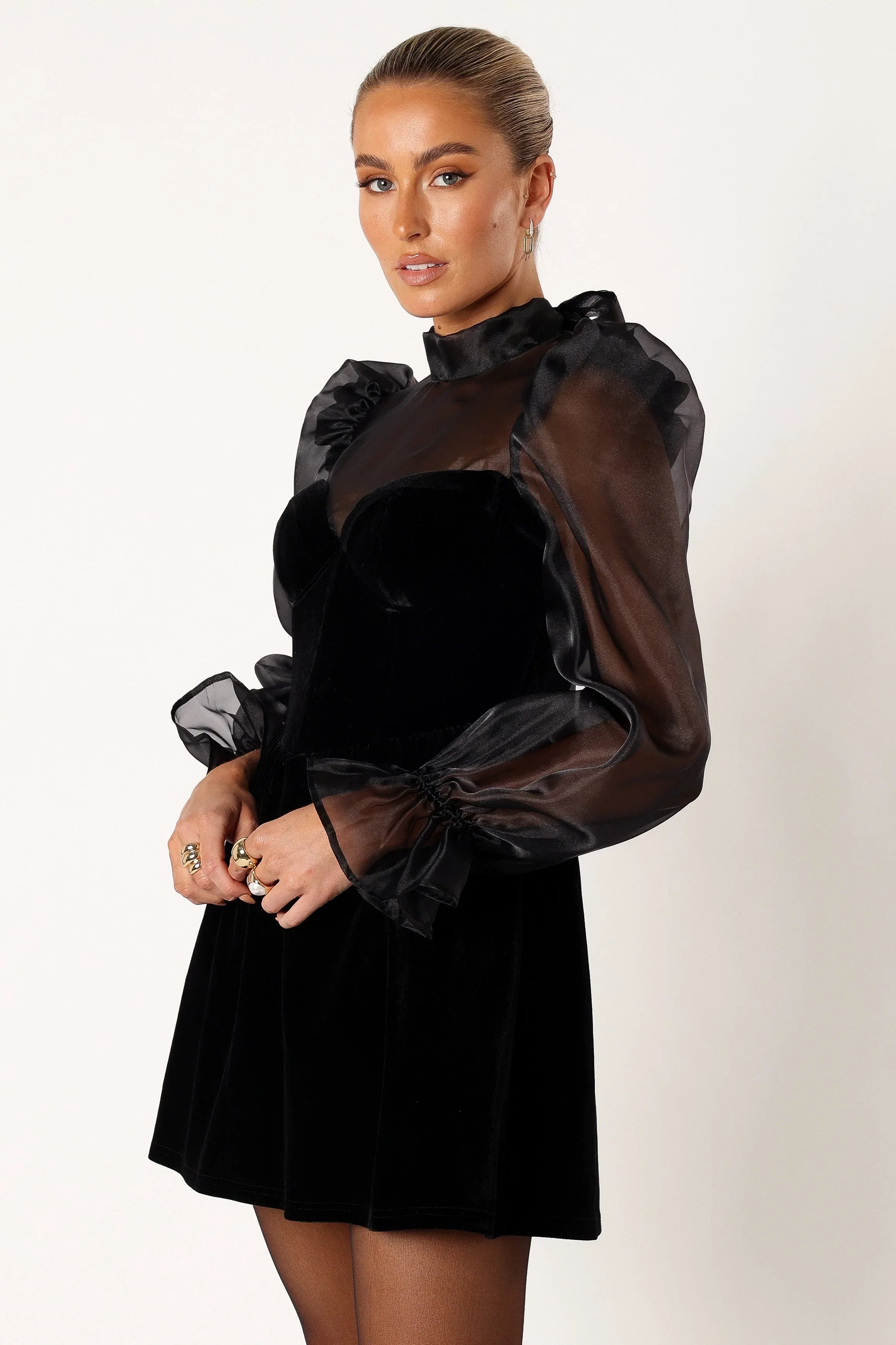 Blaire Longsleeve Mini Dress Black