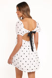 Mona Mini Dress Black Polka