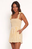 Simo Romper Yellow Gingham