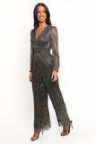 Mossie Long Sleeve Jumpsuit Moonlight Gold