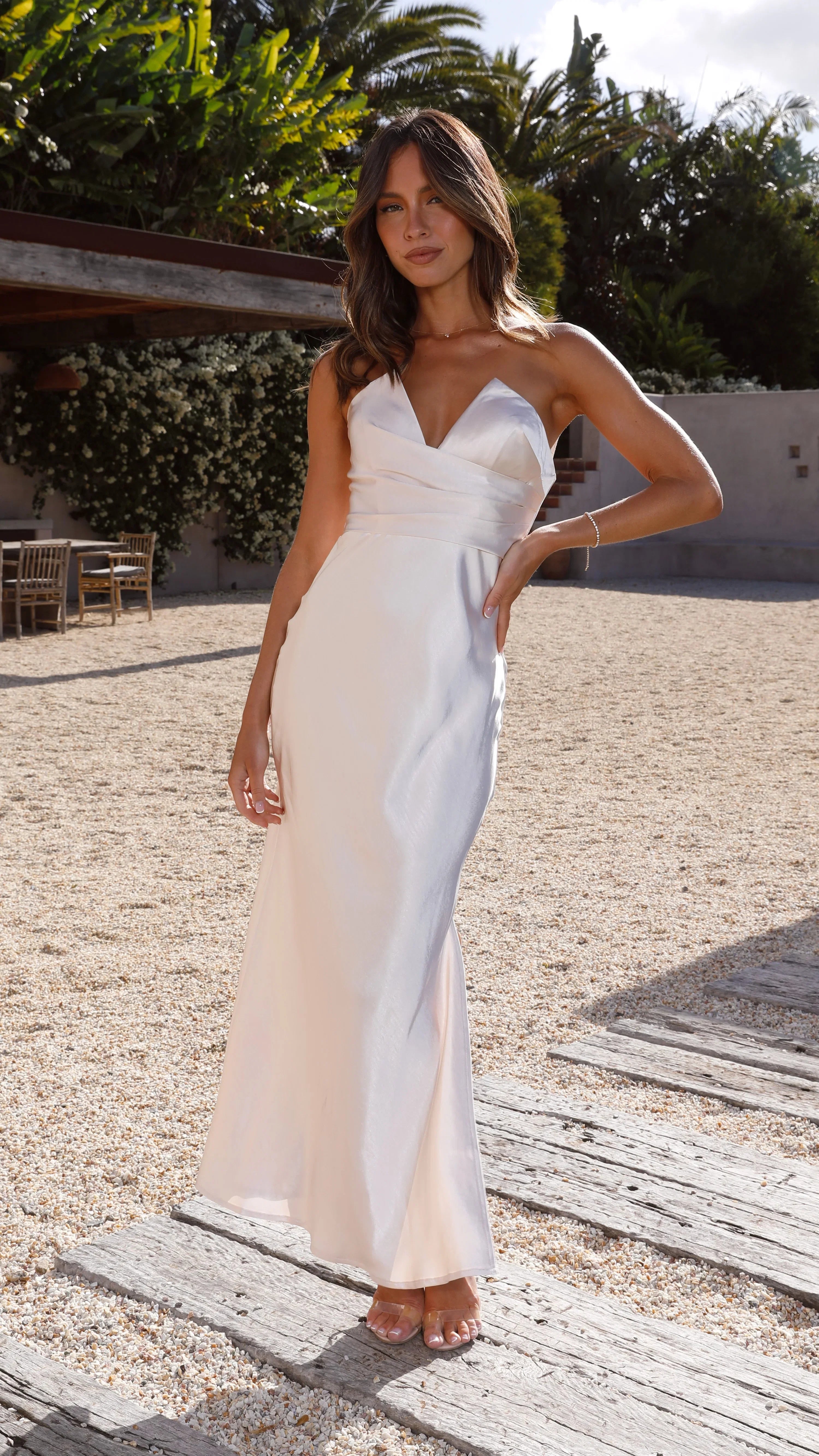 Valerie Maxi Dress Champagne