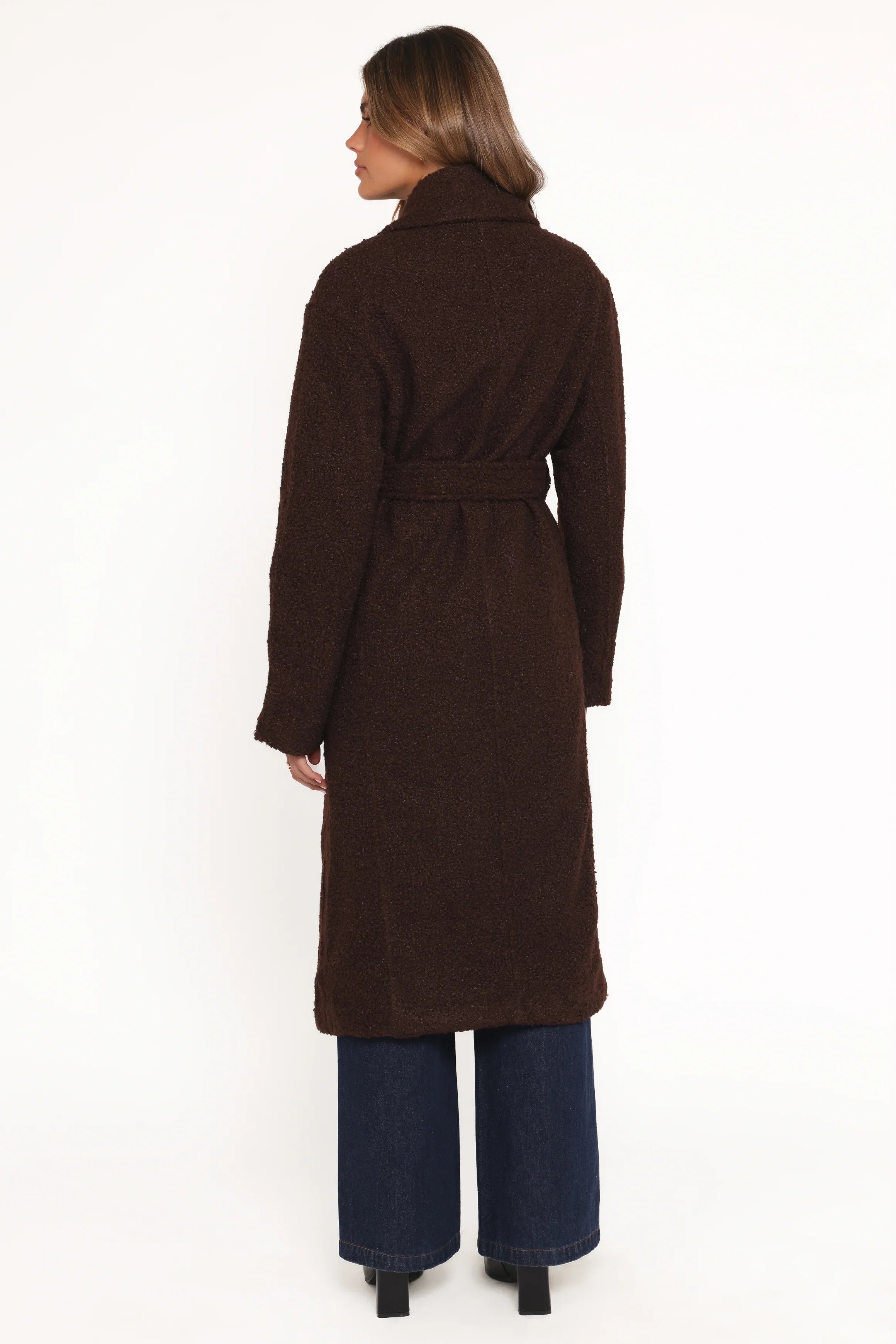 Goodie Shearling Coat Chocolate