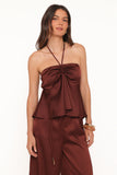 Vita Halter Top Brown