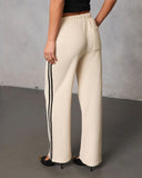 Quiet Day Striped Straight Leg Sweatpants