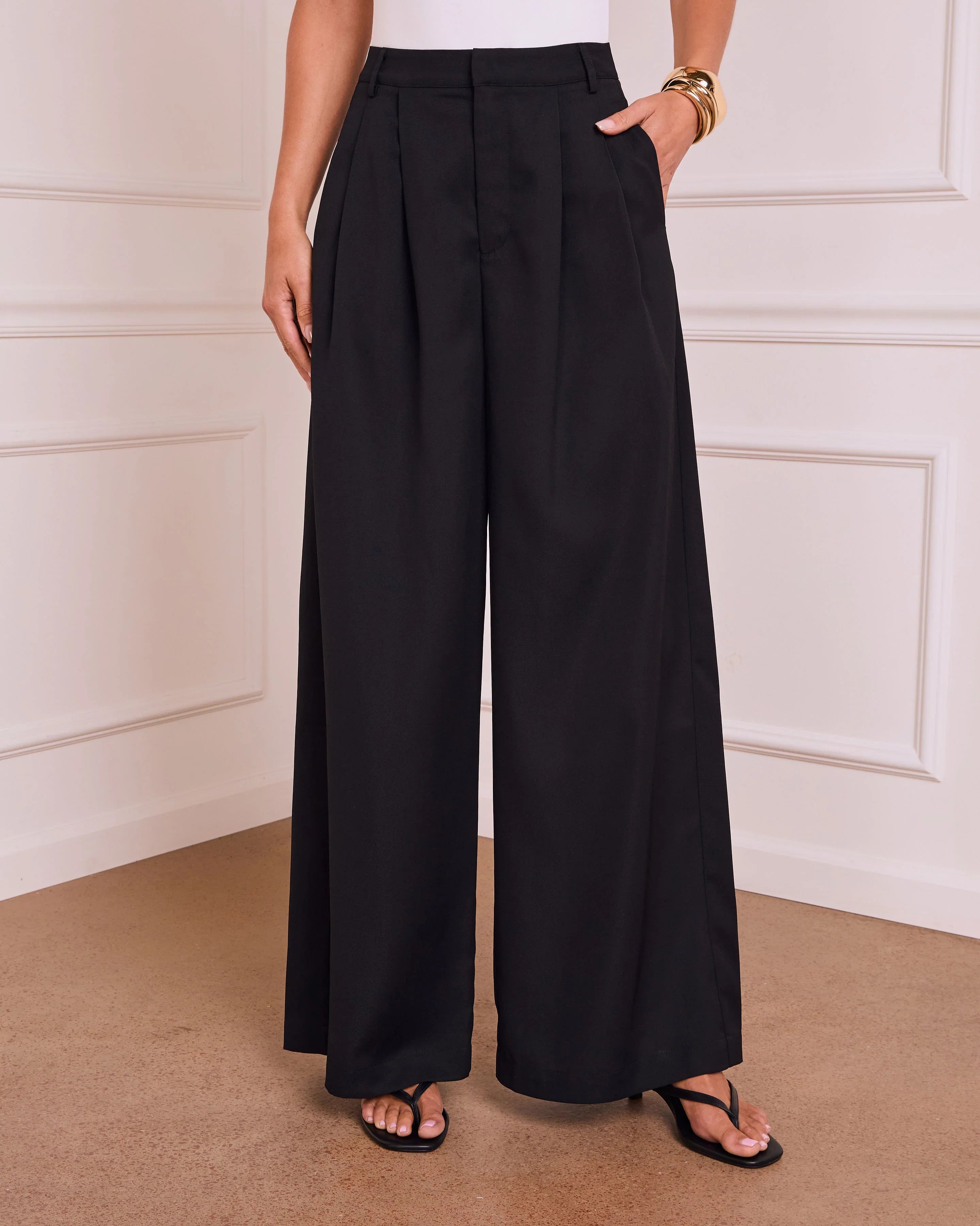 Madrigal Pocketed Wide Leg Pants