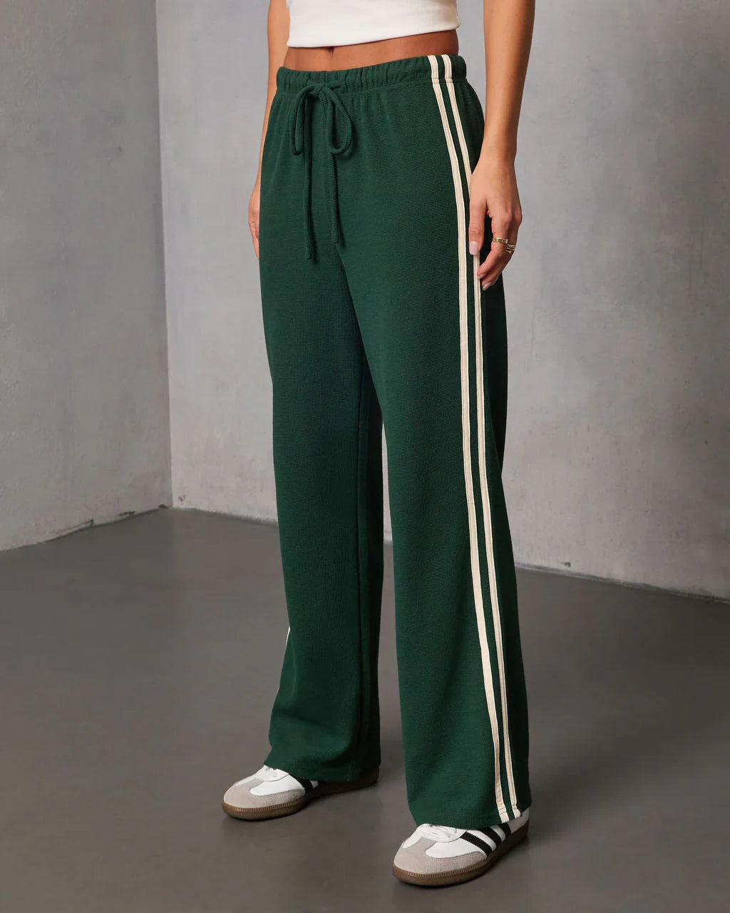 Quiet Day Striped Straight Leg Sweatpants