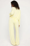 Airplane Mode Modal Wide Leg Pyjama Pants Lemon